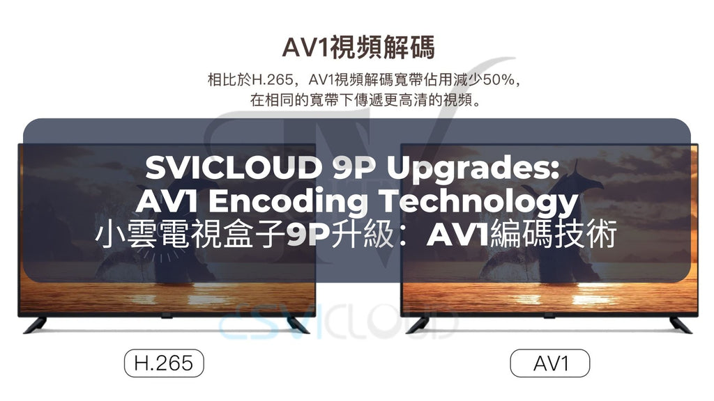 小雲電視盒子9P升級 6：AV1編碼技術  | SVICLOUD 9P Upgrades 6: AV1 Encoding Technology